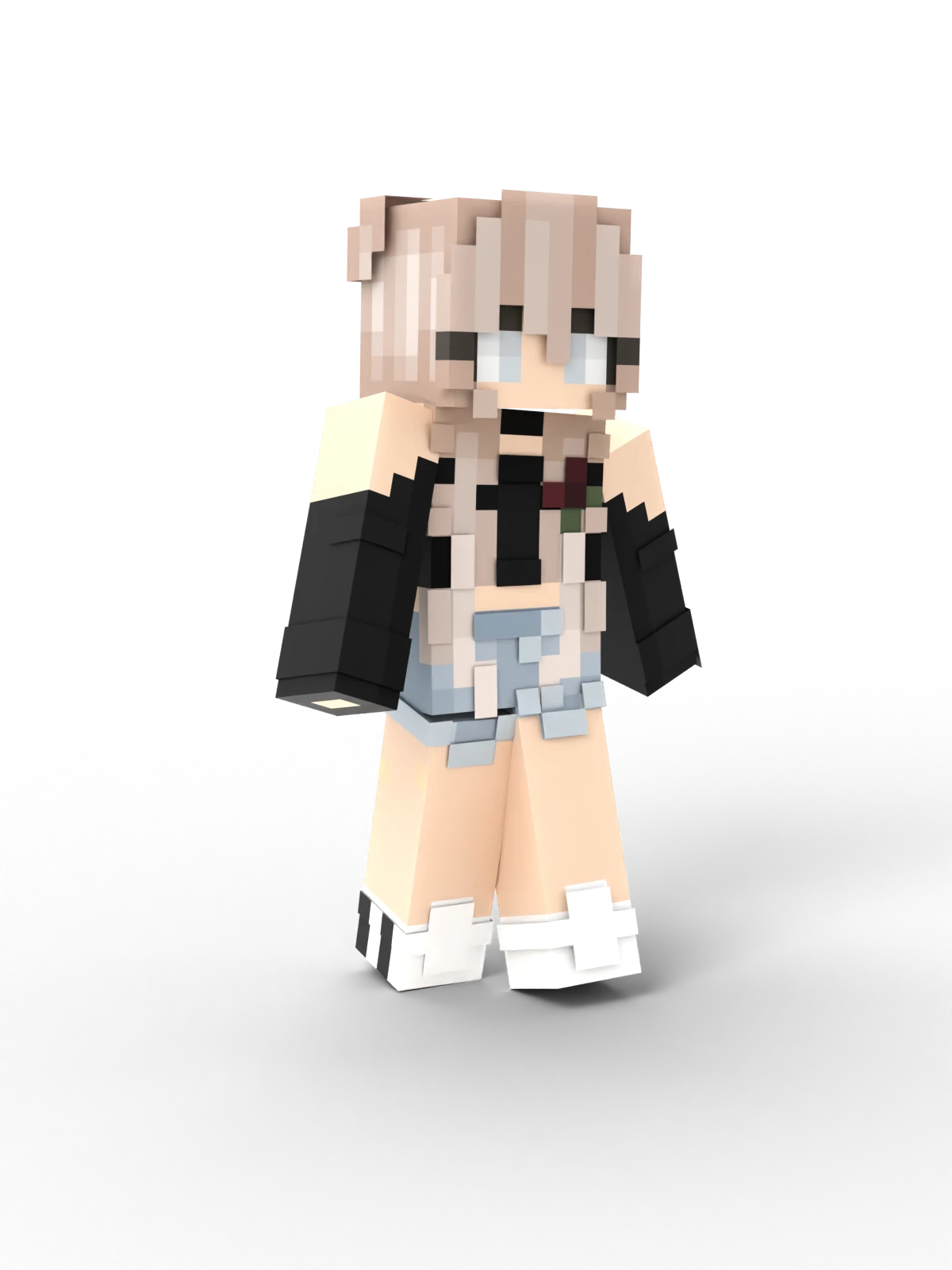 designed with a blocky,