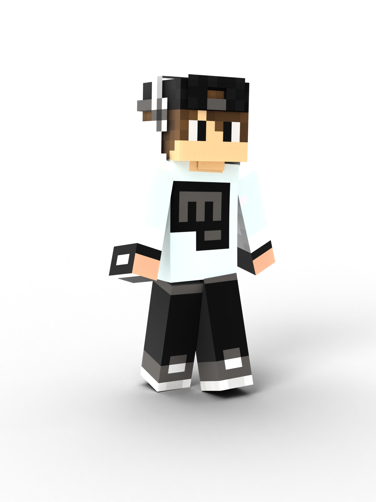 rendered in a blocky,