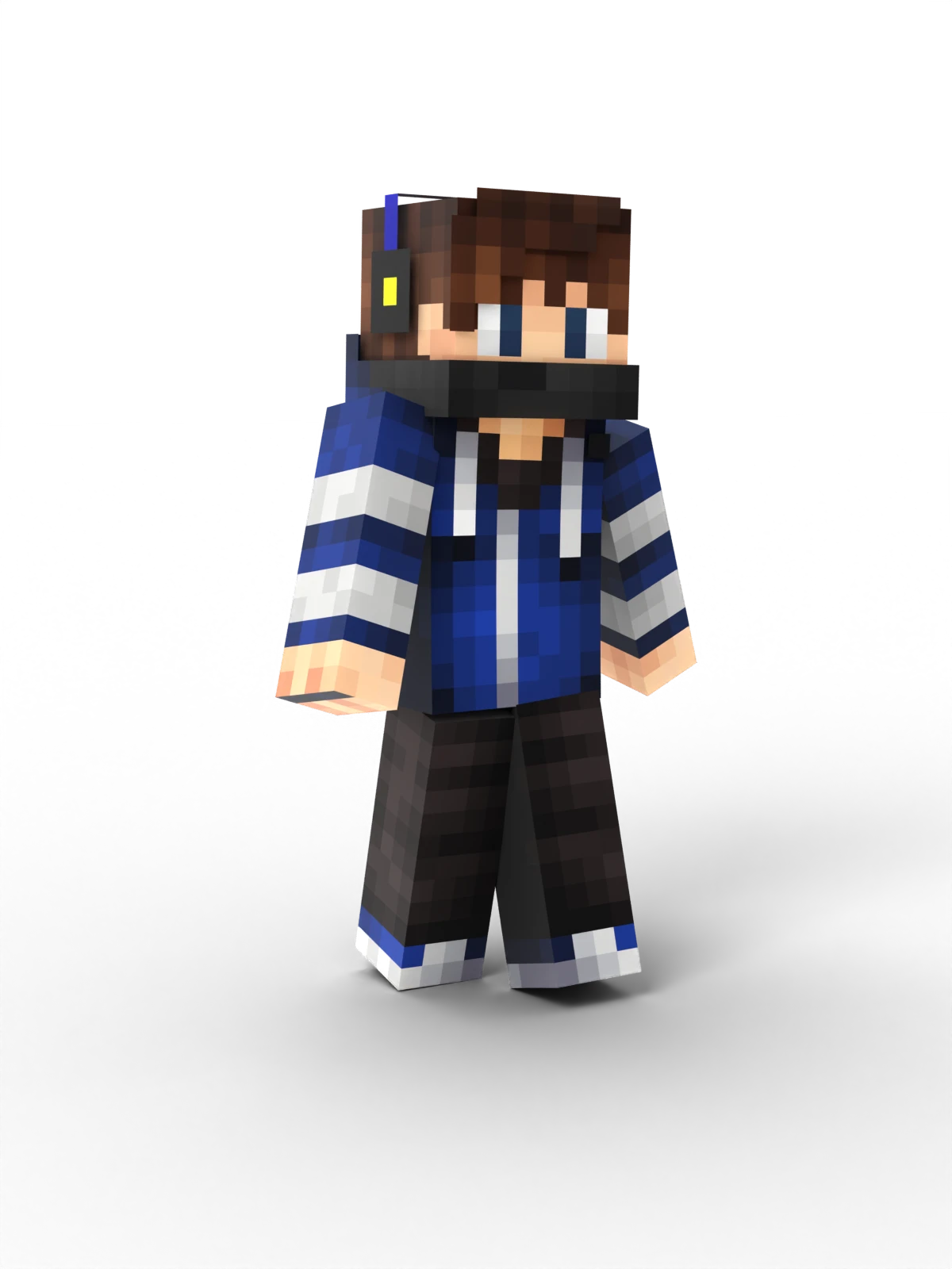 designed with a blocky,