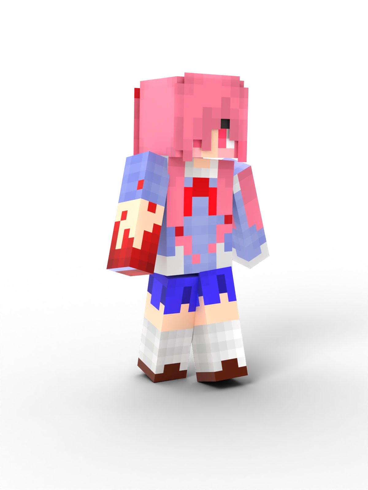 designed with a blocky,