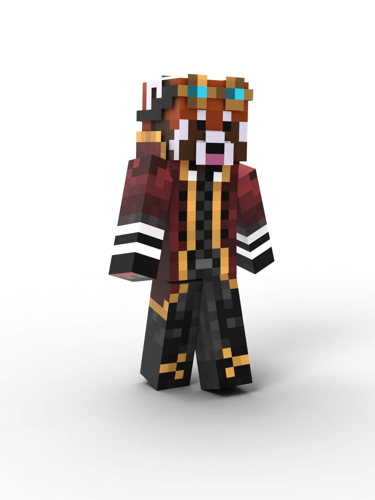 designed with a blocky,