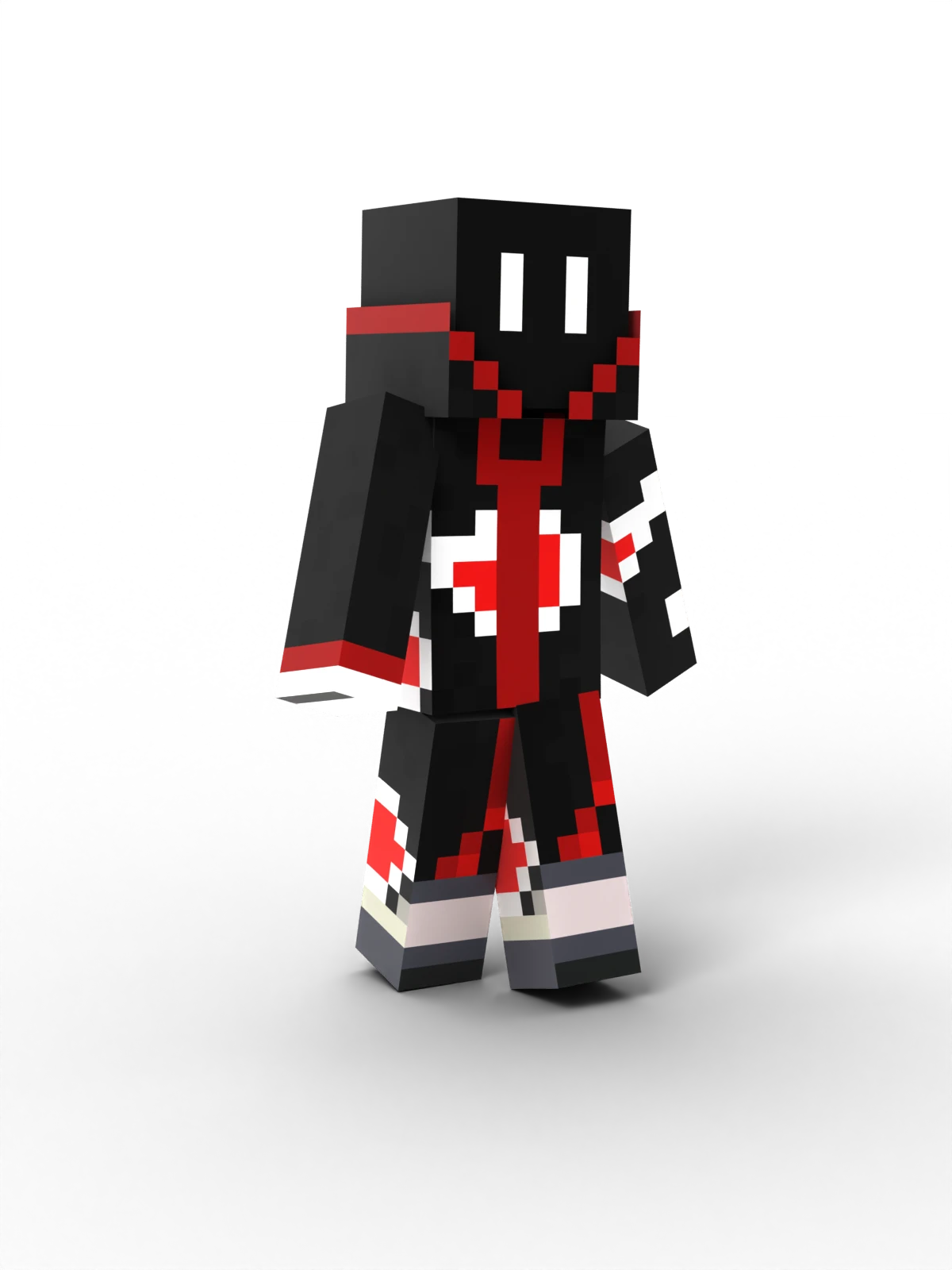 designed with a blocky,