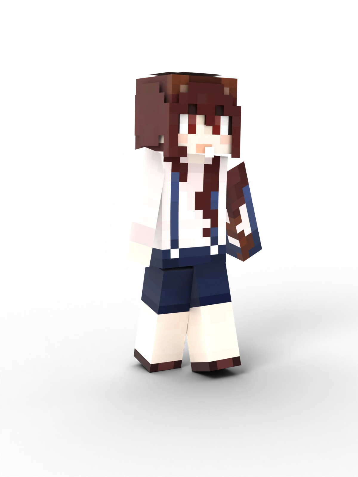 rendered in a blocky,