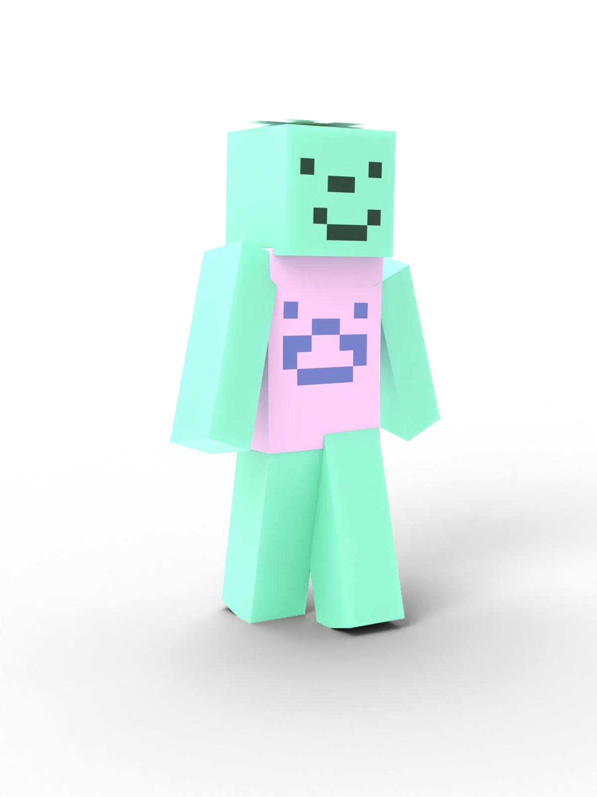 simplified, pixelated representation ...